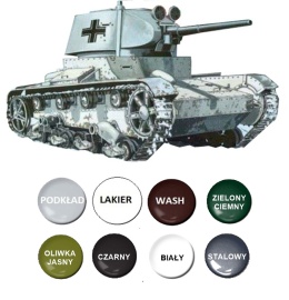 MODEL plastikowy radziecki lekki czołg T-26(r) Mirage skala 1:35