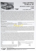 MODEL plastikowy radziecki lekki czołg T-26(r) Mirage skala 1:35