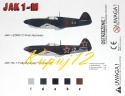 MODEL samolotu myśliwskiego JAK 1-M , polska wersja Plastyk Skla 1:72_S003