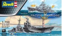 2 okręty amerykańskie U.S.S. Indianapolis U.S.S. Fletcher Pacific Warriors Revell skala 1:700