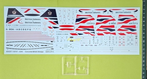 Concorde British Airways duży plastikowy model do sklejania samolotu pasażerskiego Revell Skala 1:144_04257 Concorde British Airways duży plastikowy model do sklejania samolotu pasażerskiego Revell Skala 1:144_04257