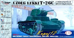 Model plastikowy radziecki lekki czołg T-26C Mirage skala 1:72