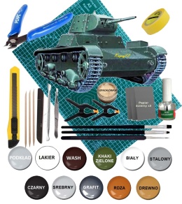 Model plastikowy radziecki lekki czołg T-26C Mirage skala 1:72