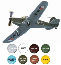PERCIVAL PROCTOR Mk.I model samolotu Czechoslovak Service Dora Wings Skala 1:72