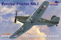 PERCIVAL PROCTOR Mk.I model samolotu Czechoslovak Service Dora Wings Skala 1:72
