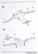 PERCIVAL PROCTOR Mk.I model samolotu Czechoslovak Service Dora Wings Skala 1:72