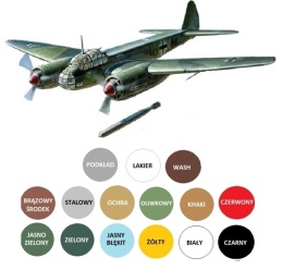 Model samolotu do sklejania niemiecki bombowiec Ju-88 A-5/A-17 Zvezda skala 1:72