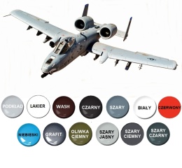 THUNDERBOLT II A-10A model samolotu Warthog Academy Skala 1:72
