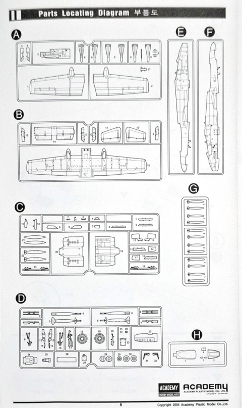 THUNDERBOLT II A-10A model samolotu Warthog Academy Skala 1:72 THUNDERBOLT II A-10A model samolotu Warthog Academy Skala 1:72