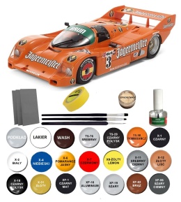 PORSCHE 962C Jagermeister plastikowy model do sklejania samochodu Tamiya skala 1:24 372