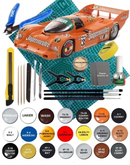 PORSCHE 962C Jagermeister plastikowy model do sklejania samochodu Tamiya skala 1:24 372