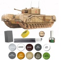 Model brytyjskiego czołgu Churchill Mk. II Italeri skala 1:72 7083