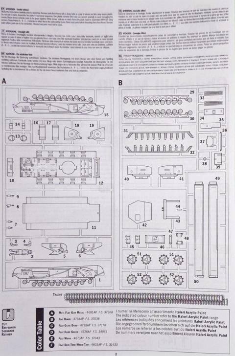 Model brytyjskiego czołgu Churchill Mk. II Italeri skala 1:72 7083