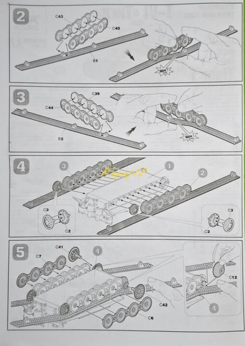 Model niemieckiego czołgu T-VI Tiger I Zvezda skala 1:72 5002