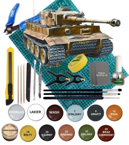 Model niemieckiego czołgu T-VI Tiger I Zvezda skala 1:72 5002