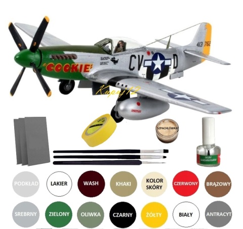Model samolotu do sklejania P-51D Mustang Revell skala 1:72 04148