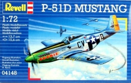 Model samolotu do sklejania P-51D Mustang Revell skala 1:72 04148