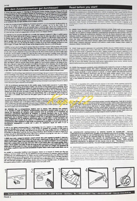 Model samolotu do sklejania P-51D Mustang Revell skala 1:72 04148