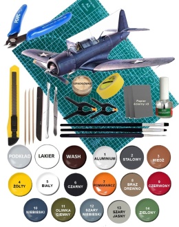 Model samolotu do sklejania USN SB2U-3 Bitwa o Midway Academy Skala 1:48 12324