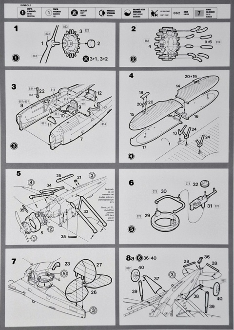 Super dokładny plastikowy model polskiego samolotu Lublin R-XIII D Mirage Skala 1:48