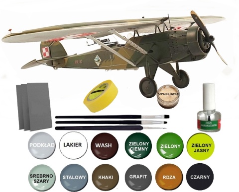 Super dokładny plastikowy model polskiego samolotu Lublin R-XIII D Mirage Skala 1:48