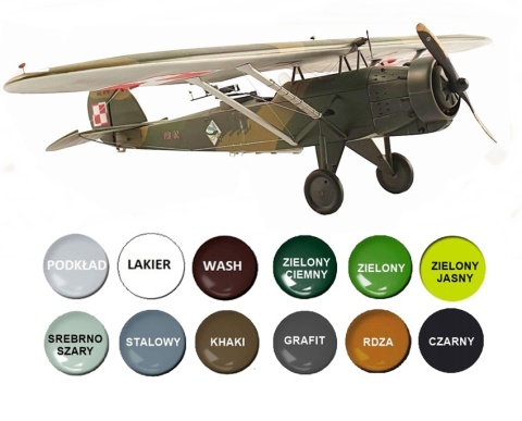 Super dokładny plastikowy model polskiego samolotu Lublin R-XIII D Mirage Skala 1:48