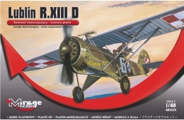 Super dokładny plastikowy model polskiego samolotu Lublin R-XIII D Mirage Skala 1:48