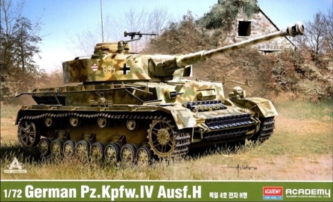 Model niemieckiego czołgu do sklejania Pz. Kpfw..IV Ausf H. Academy Skala 1:72 13432