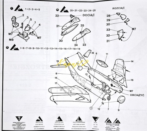 Model samolot Mig-17 Lim 5-P polskie malowanie Plastyk skala 1:72 S 029