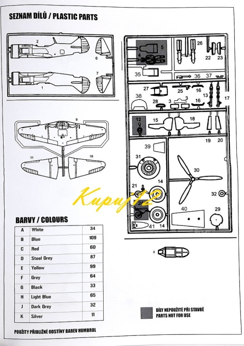Model samolotu LAVOĆKIN LA-7 + podkład, lakier, wash, farby