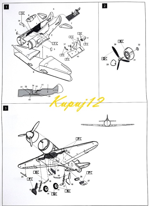 Model samolotu LAVOĆKIN LA-7 + podkład, lakier, wash, farby