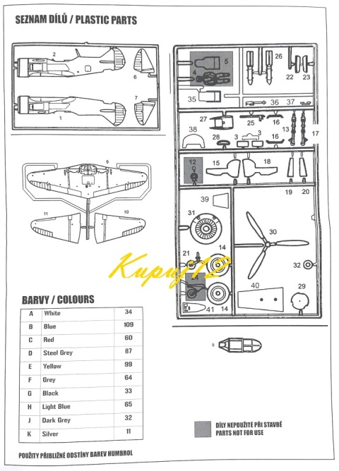 Model samolotu LAVOĆKIN LA-7 + podkład, lakier, wash, farby