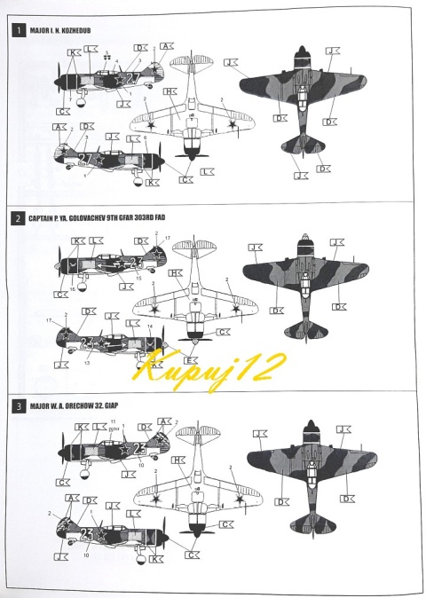 Model samolotu LAVOĆKIN LA-7 + podkład, lakier, wash, farby