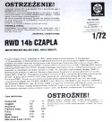 Model damolotu RWD 14b CZAPLA + podkład, farby, lakier, wash