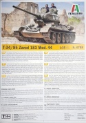 Model T-34/85 produkcja 1944 radziecki czołg Italeri Skala 1:35 6758
