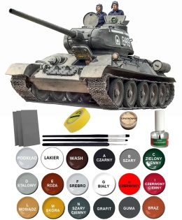 Model T-34/85 produkcja 1944 radziecki czołg Italeri Skala 1:35 6758