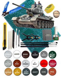 Model T-34/85 produkcja 1944 radziecki czołg Italeri Skala 1:35 6758