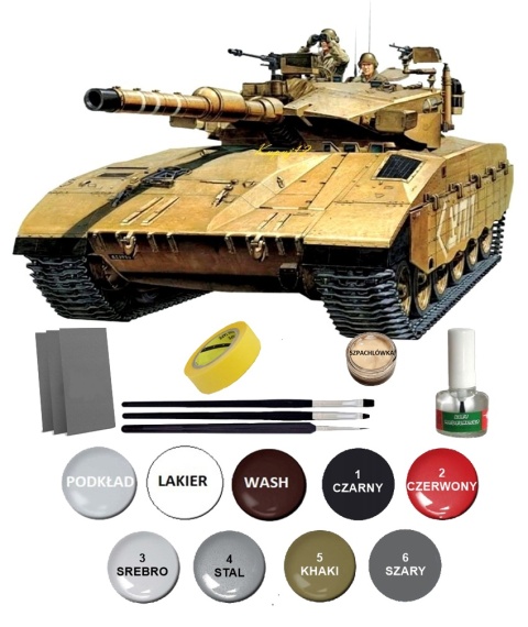 Model czołgu do sklejania Merkava Mk.III Academy Skala 1:72 13429