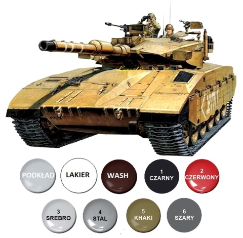 Model czołgu do sklejania Merkava Mk.III Academy Skala 1:72 13429