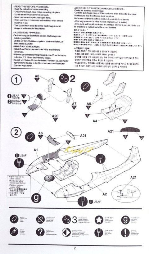 Plastikowy model samolotu A-37B Vietnam War Academy Skala 1:72 12461