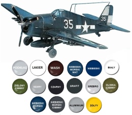 Plastikowy model samolotu USN Fighter F6F-3/5 Academy Skala 1:72 12481