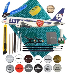 Embraer 170 PLL Lot Pasażerski samolot plastikowy model do sklejania samolotu Karaya skala 1:144 144-51