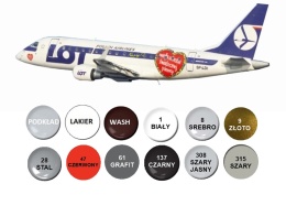 Embraer 170 PLL Lot Pasażerski samolot plastikowy model do sklejania samolotu Karaya skala 1:144 144-51