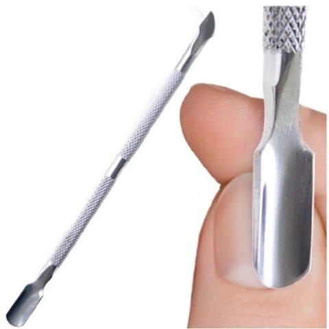 Radełko kopytko dłutko do skórek paznokci ze stali nierdzewnej 12,5cm