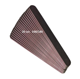 Pilnik do Paznokci Manicure Pedicure prosy czarny 100/180 - 20 Szt.