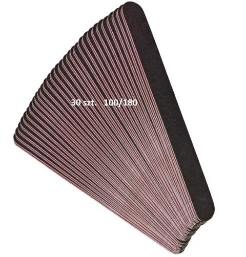 Pilnik do Paznokci Manicure Pedicure prosy czarny 100/180 - 30 Szt.