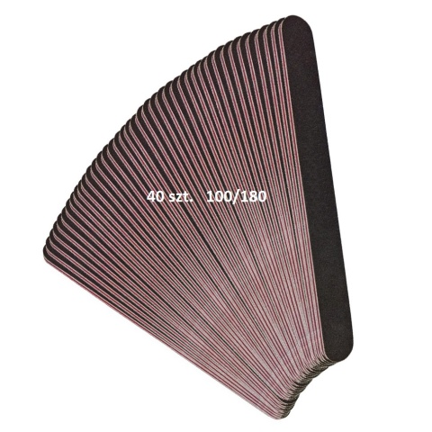 Pilnik do Paznokci Manicure Pedicure prosy czarny 100/180 - 40 Szt.