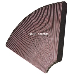 Pilnik do Paznokci Manicure Pedicure prosy czarny 100/180 - 50 Szt.
