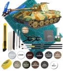 Plastikowy model nimieckiego czołgu King Tiger Henschel Turret Academy Skala 1:72