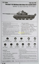 Plastikowy model radzieckiego czołgu T-62 BDD Mod 1984 Trumpter Skala 1:72